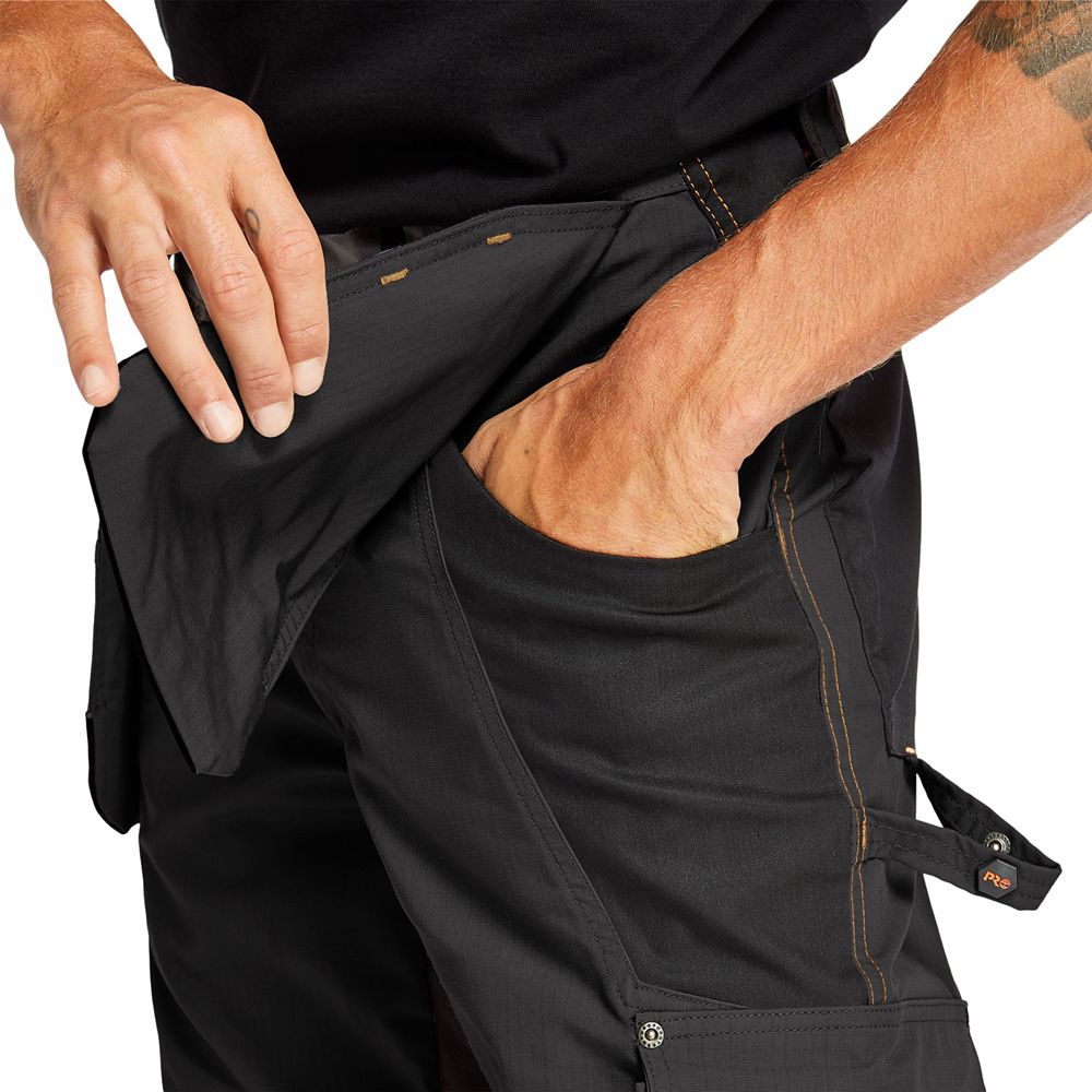 Pantaloni Timberland Barbati Negrii - Pro® Interax Holster Work - Romania - NDBSYM097